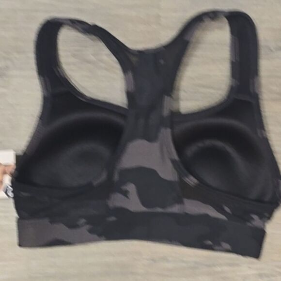 Avia High Impact Bonded Sports Bra- Black Camouflage - Picture 9 of 9